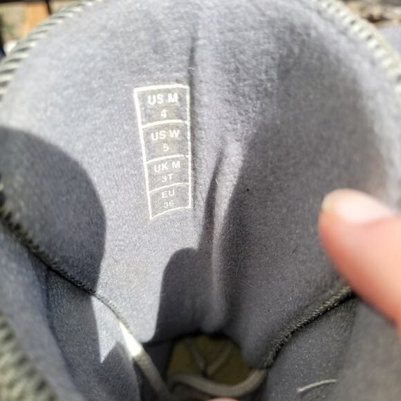 Vintage 90s Airwalk Womens Size 5/Youth 3 Gray Yellow Snowboard Boots Lace Up - Picture 9 of 12